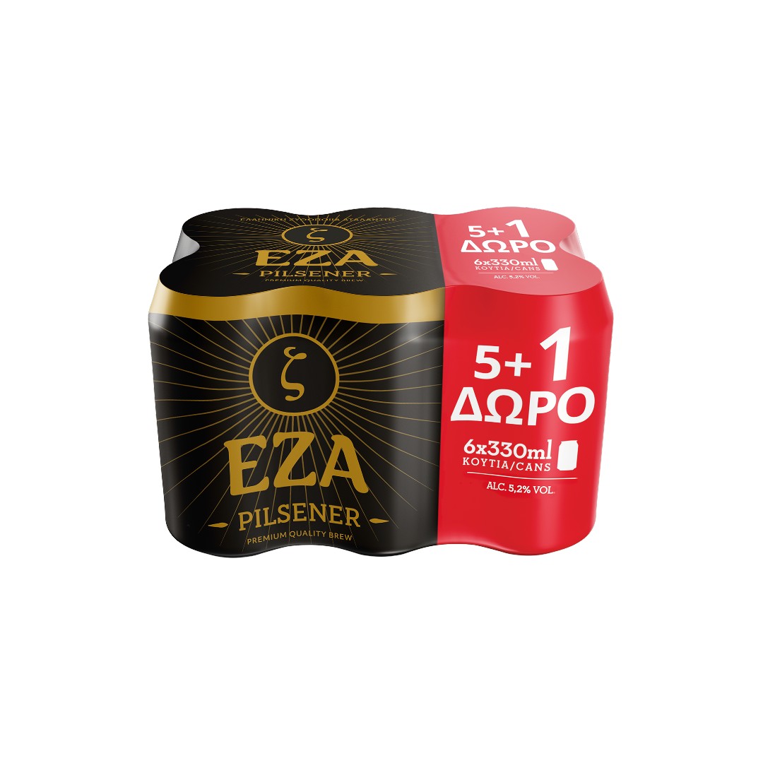 ΕΖΑ Ζ ΜΠΥΡΑ PILSNER      6*330ML (5+1)Δ