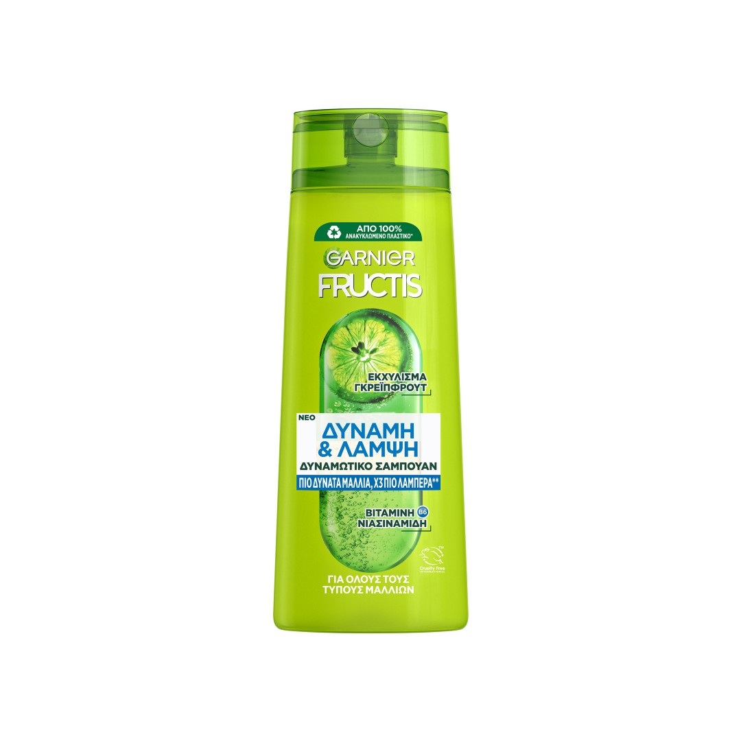 FRUCTIS ΣΑΜΠΟΥΑΝ ΔΥΝΑΜΗ & ΛΑΜΨΗ 400ML.