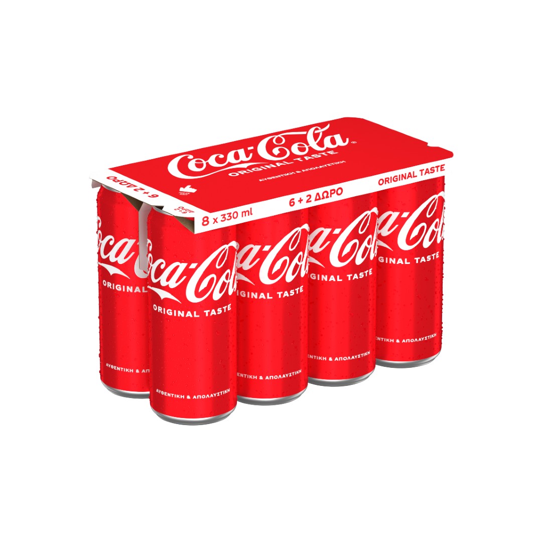 COCA COLA KOYTI SLK 330ML(6+2)ΔΩΡΟ