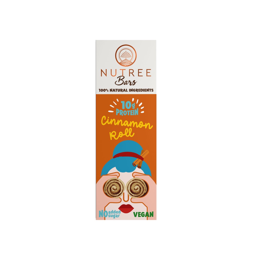 NUTREE ΜΠΑΡΕΣ CINNAMON ROLL 50ΓΡ