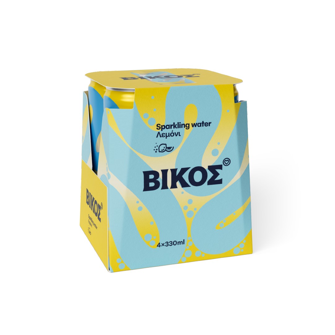 ΒΙΚΟΣ SPARKLING WATER    ΛΕΜΟΝΙ 4*330ML
