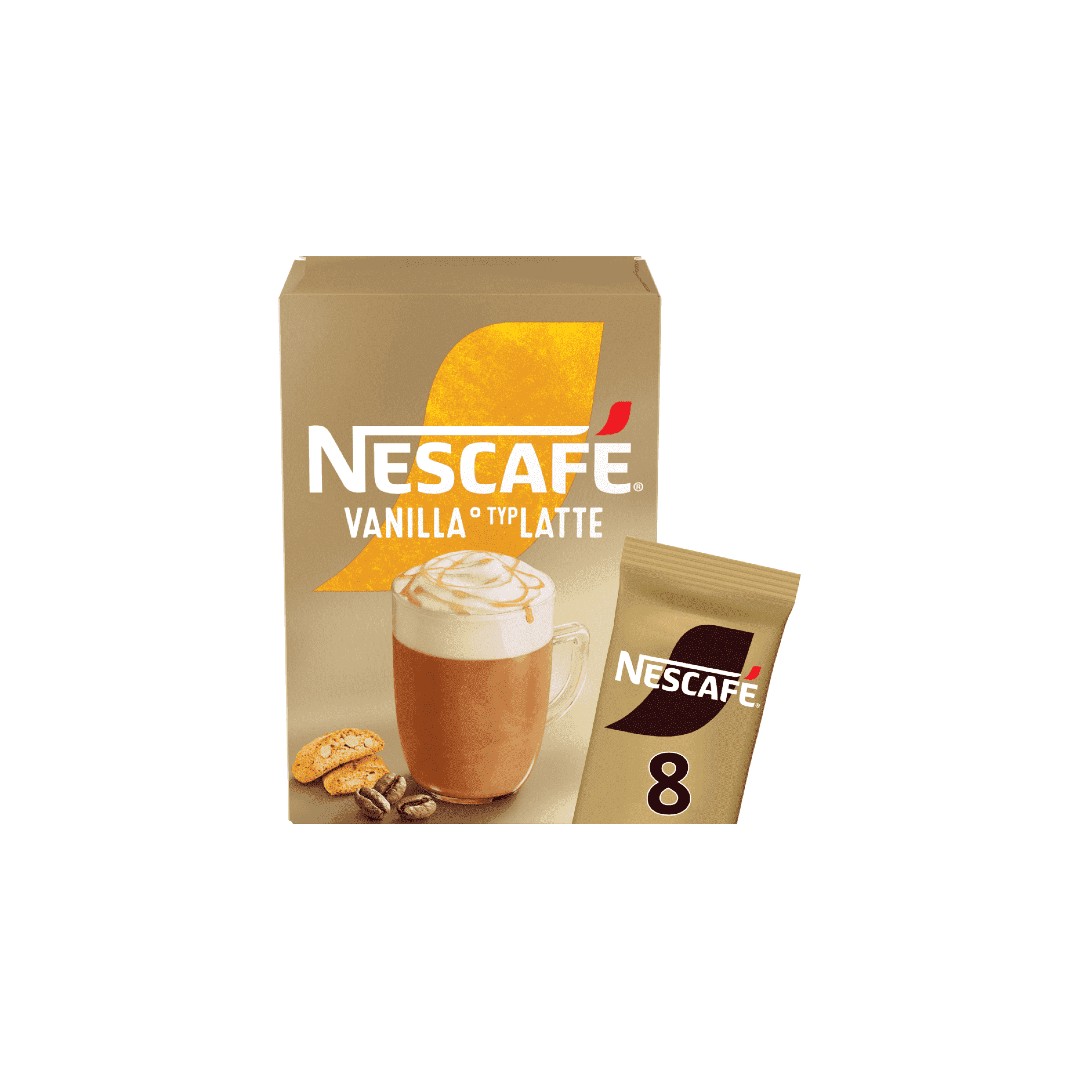 NESCAFE GOLD VANILLA LATTE 8*18.5ΓΡ