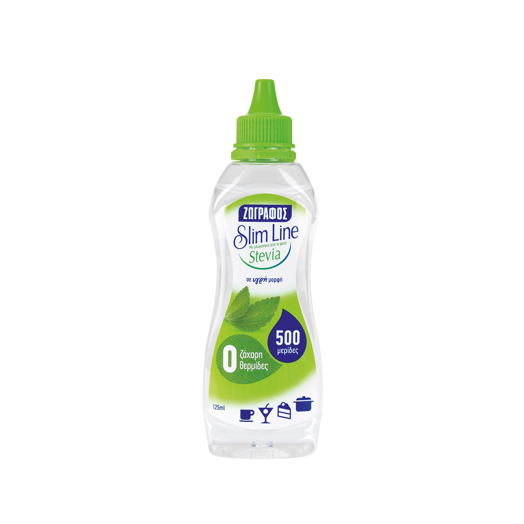 ΖΩΓΡΑΦΟΣ ΓΛΥΚΑΝΤΙΚΟ ΥΓΡΟ SLIM LINE STEVIA 125ML