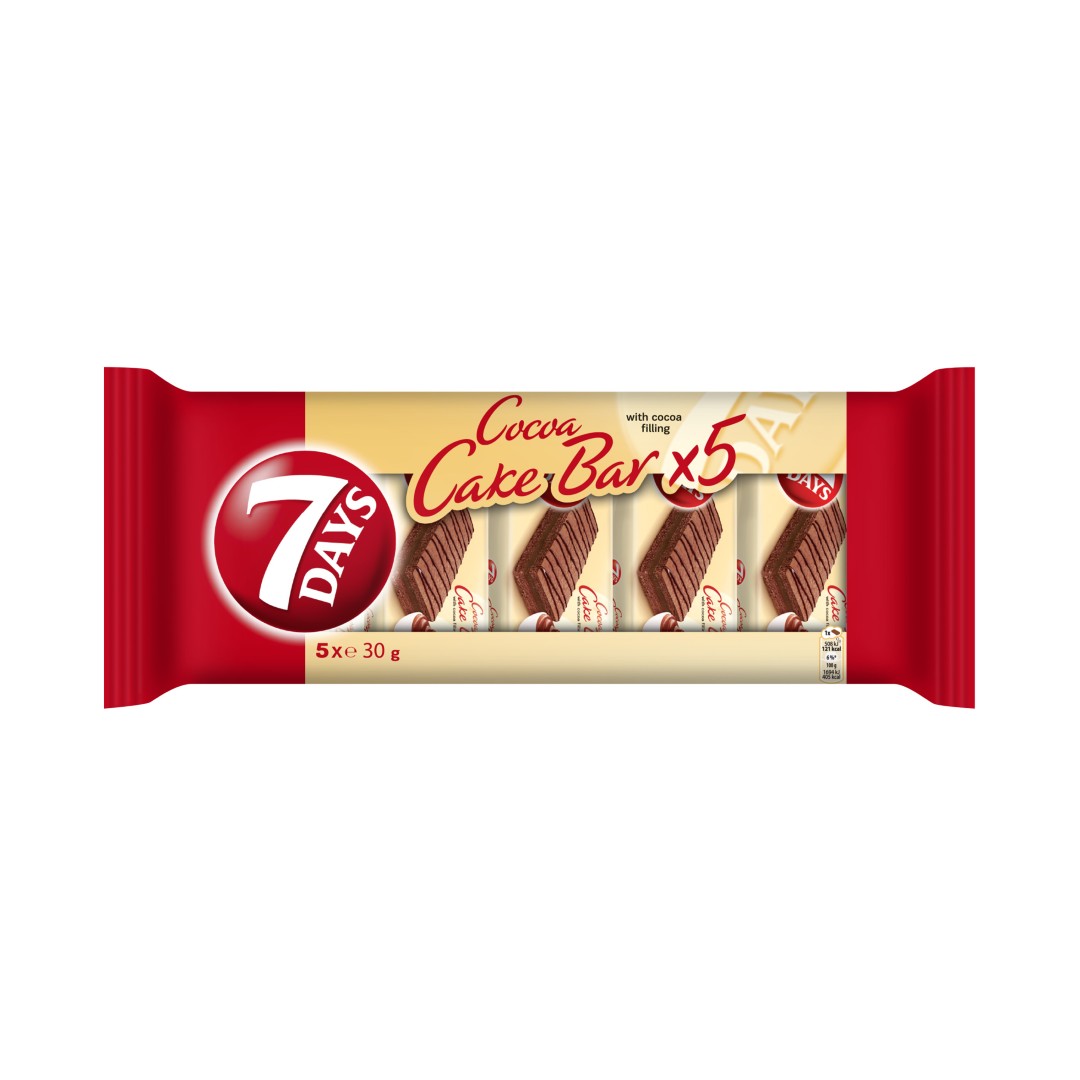 7DAYS CAKE BARS ΚΑΚΑΟ 5*30ΓΡ