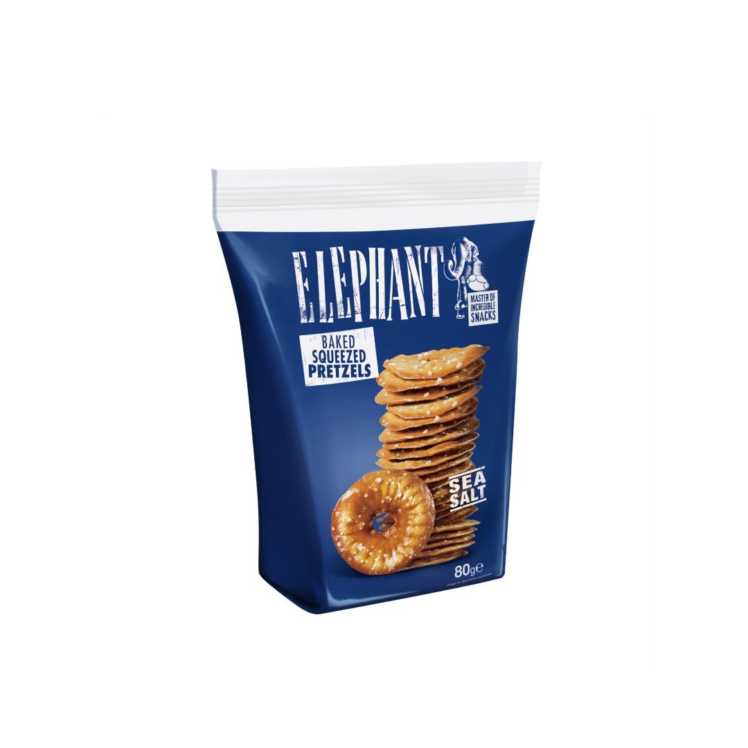 ELEPHANT BAKED SQUEEZED PRETZELS ΑΛΑΤΙ 80ΓΡ
