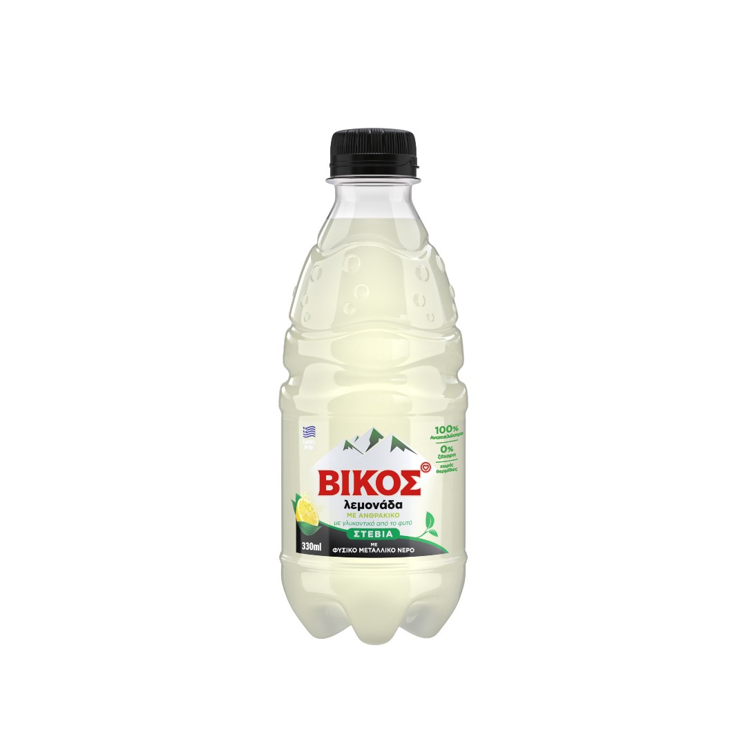ΒΙΚΟΣ ΛΕΜΟΝΑΔΑ STEVIA PET 330ML