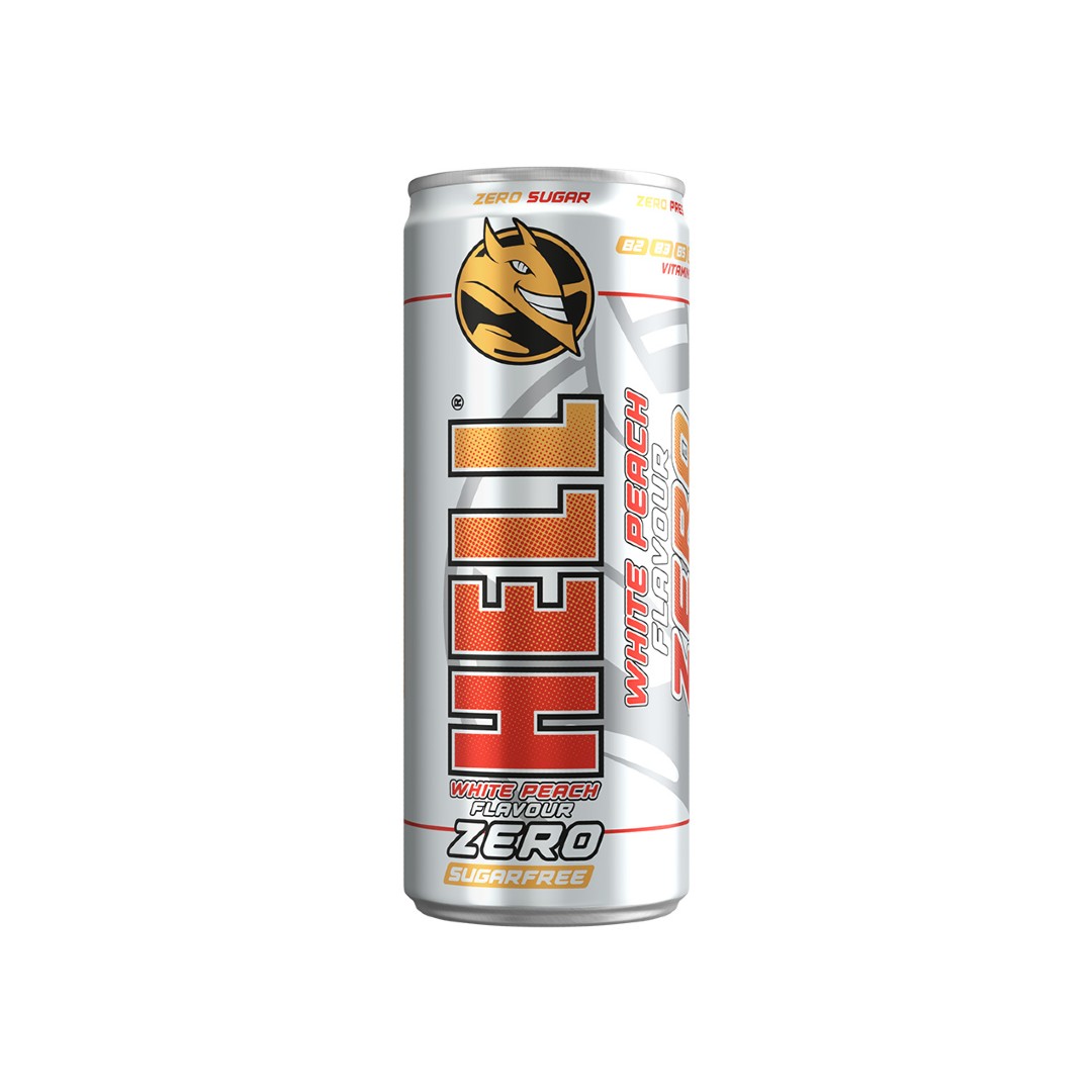 HELL ENERGY DRINK ZERO WHITE PEACH 250ML