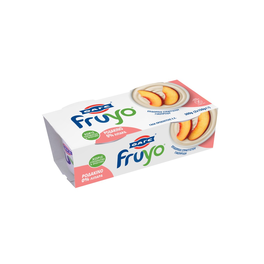 ΦΑΓΕ FRUYO 0% ΡΟΔΑΚΙΝΟ   2X150ΓΡ