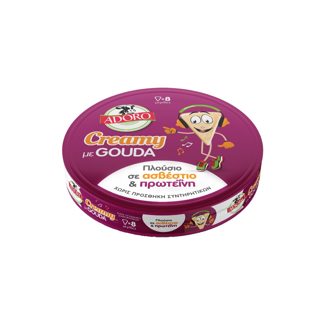 ADORO CREAMY ΤΡΙΓΩΝΑΚΙΑ ΜΕ GOUDA 125ΓΡ