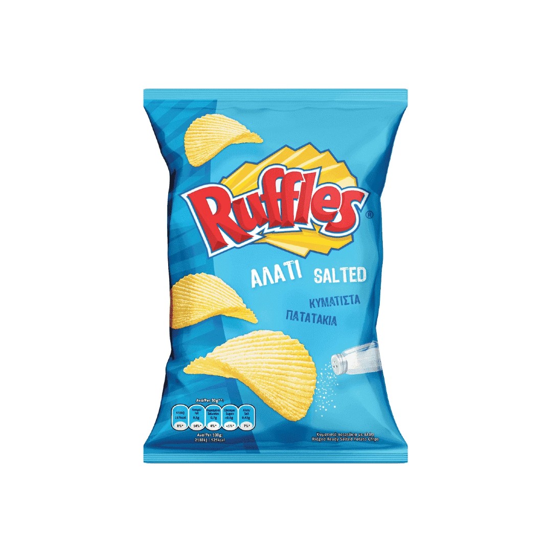 RUFFLES  CHIPS ΑΛΑΤΙ 140ΓΡ