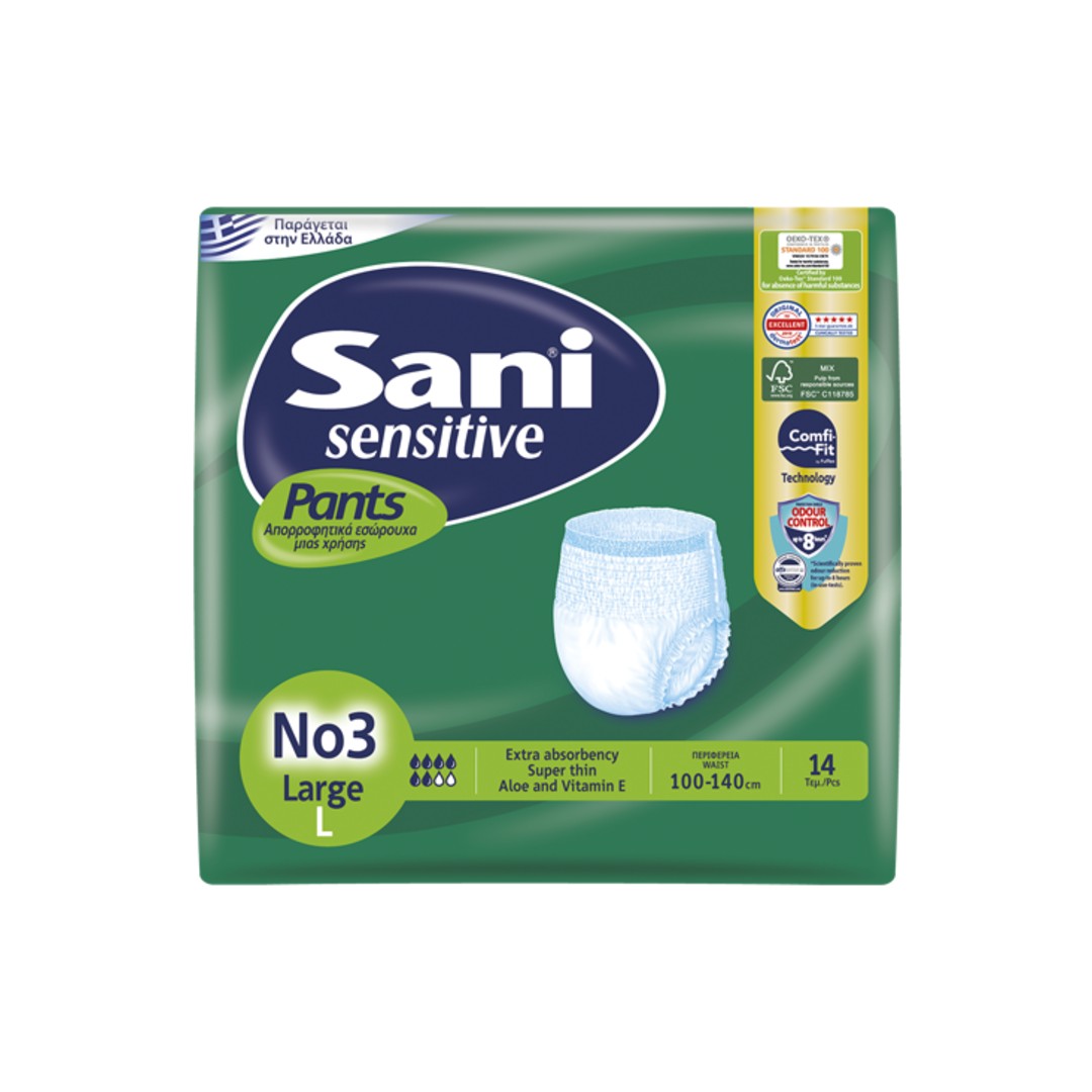 Sensitive Pants Εσώρουχα Ακράτειας No3 Large 14τεμ