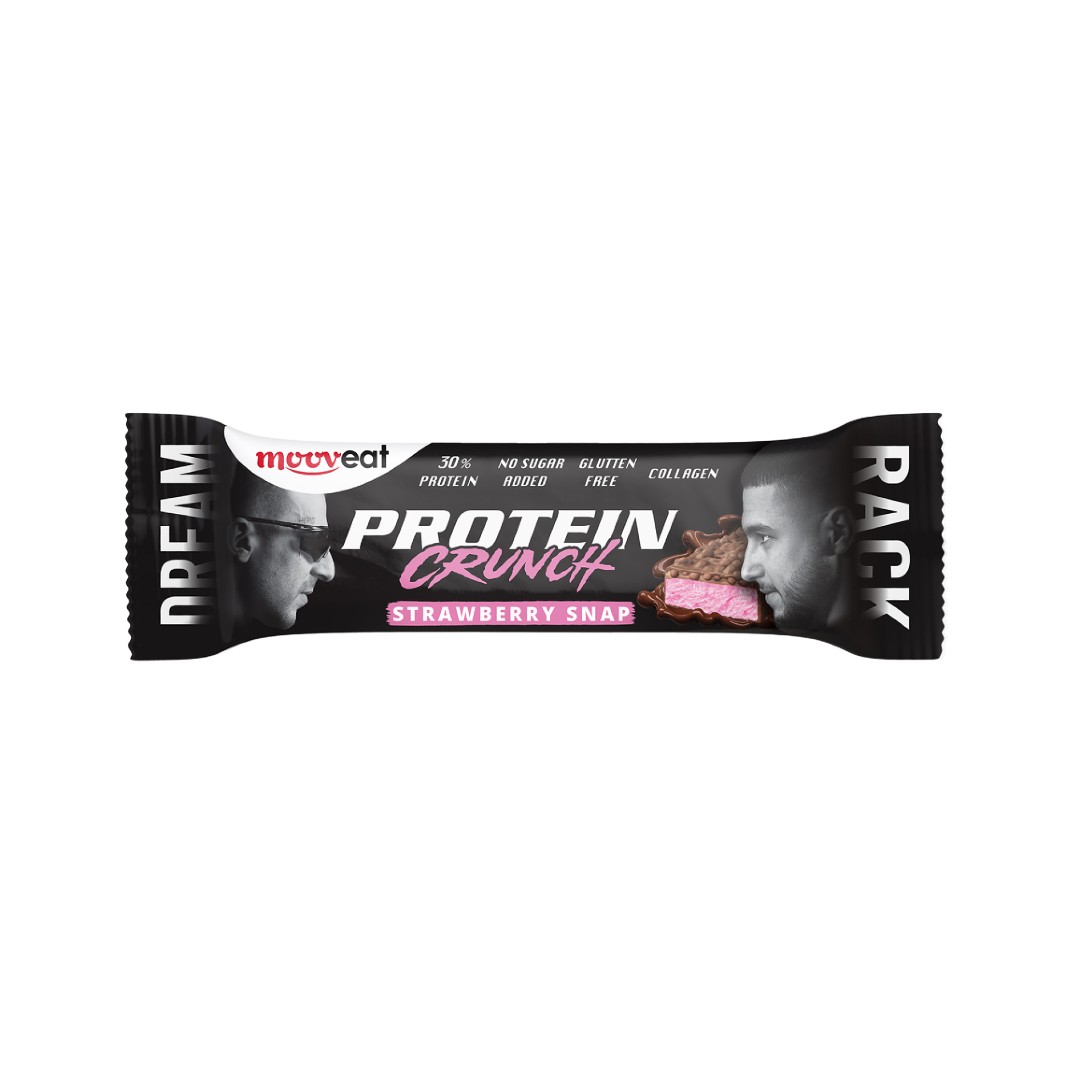 MOOVEAT CRUNCH PROTEIN BAR STRAWBERRY 65ΓΡ