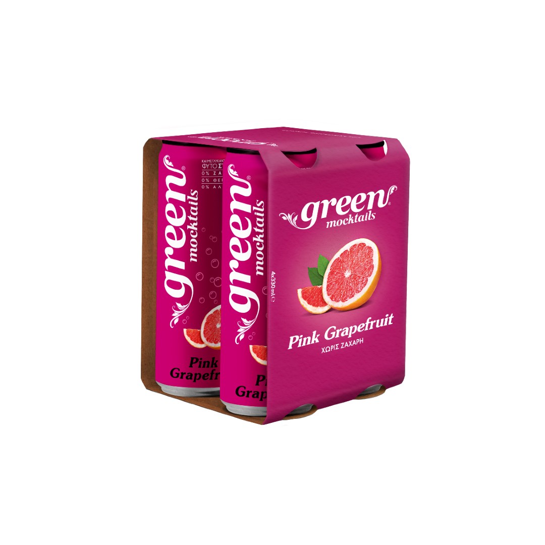GREEN MOCKTAILS PINK    GRAPEFRUIT 4*330ML