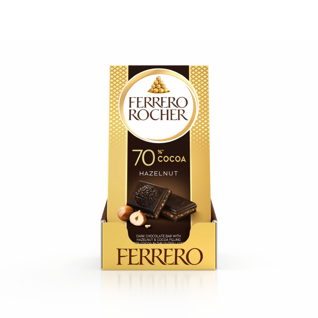 FERRERO ROCHER ΣΟΚOΛΑΤΑ DARK 70%CACAO 90ΓΡ