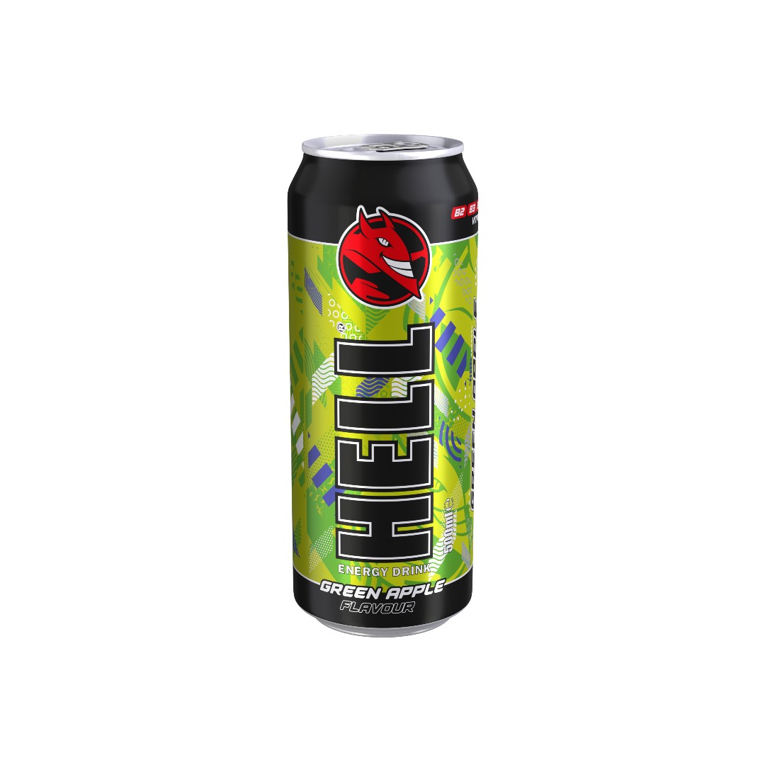 HELL 500ML GREEN APPLE