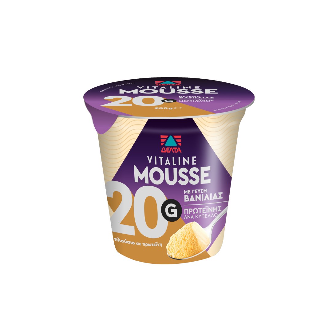 ΔΕΛΤΑ VITALINE MOUSSE ΒΑΝΙΛΙΑ 200ΓΡ