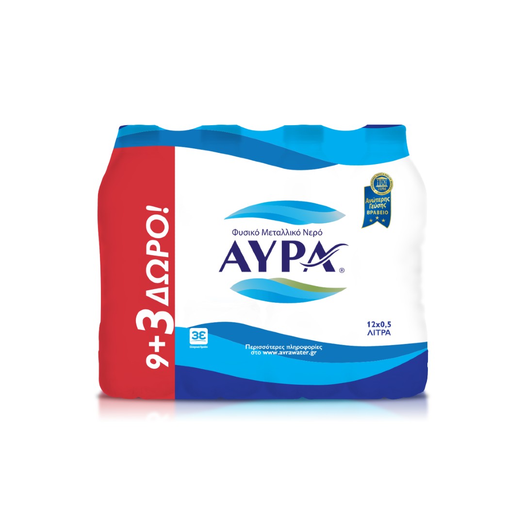 AVRA Φ.ΜΕΤΑΛΛΙΚΟ ΝΕΡΟ    12*500ML STILL PET (9+3)Δ