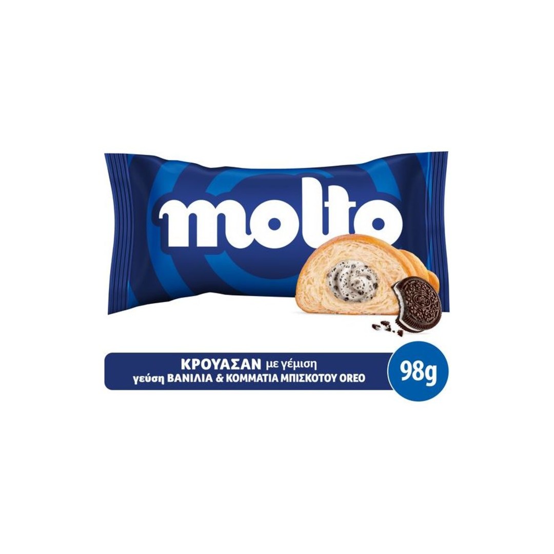 MOLTO ΚΡΟΥΑΣΑΝ OREO ΒΑΝΙΛΙΑ COOKIES 98ΓΡ
