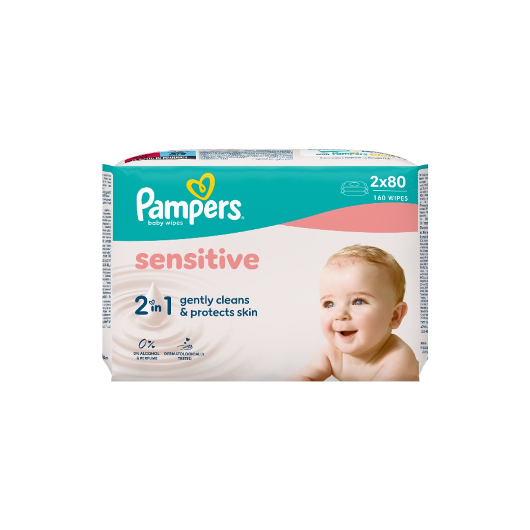 PAMPERS ΜΩΡΟΜΑΝΤΗΛΑ SENSITIVE 2*80Τ