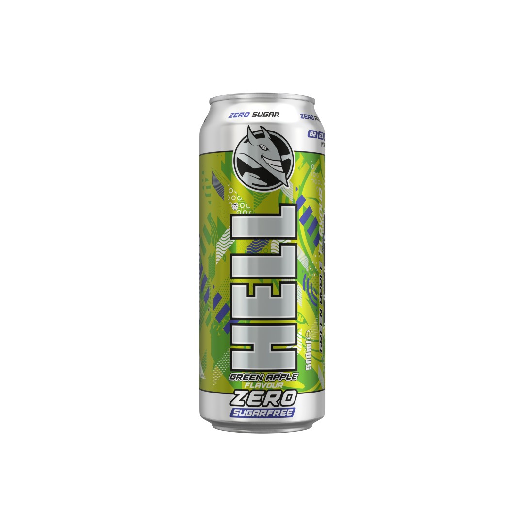 HELL ENERGY DRINK ZERO GREEN APPLE 500ML