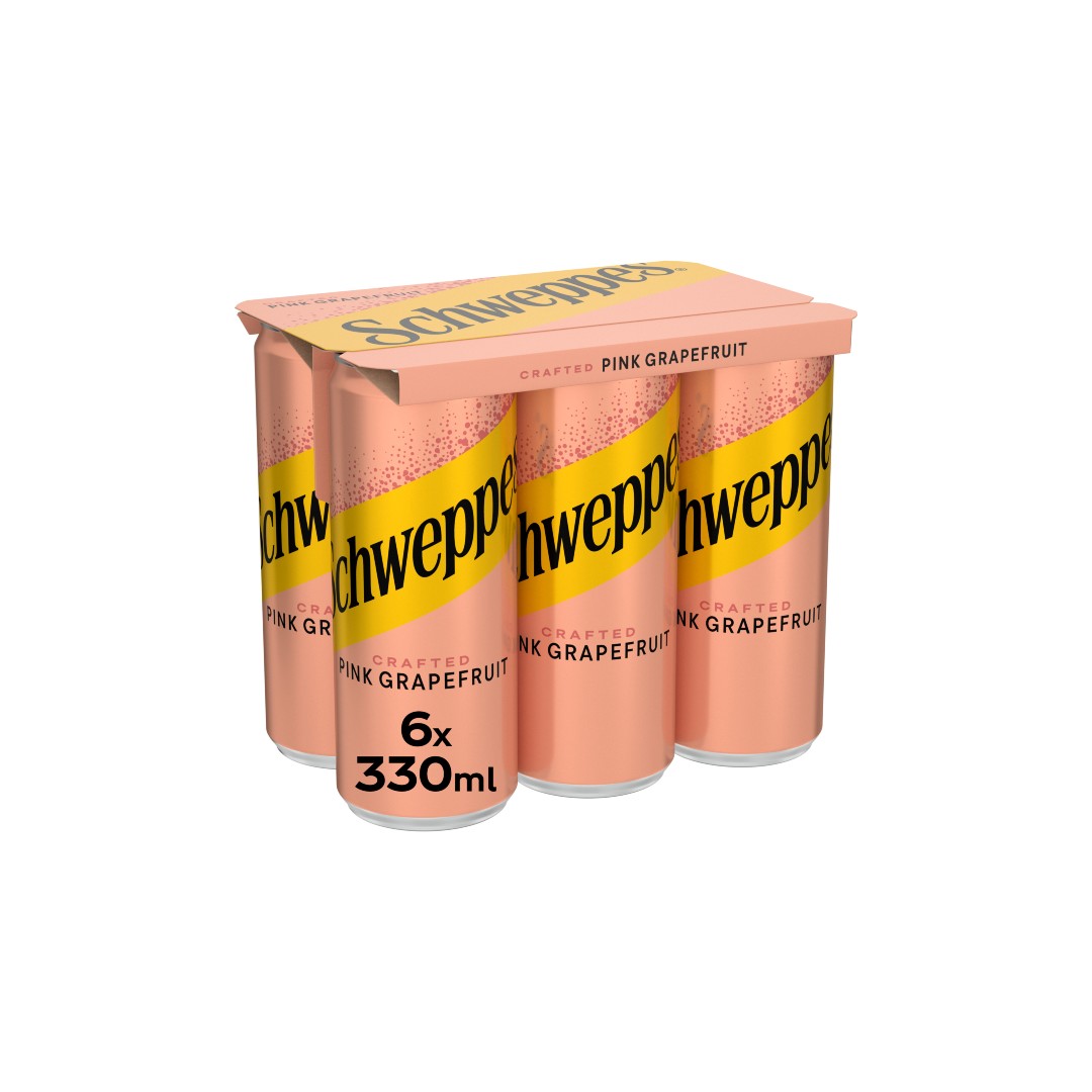 SCHWEPPES PINK GRAPEFRUIT SLK 6*330ML