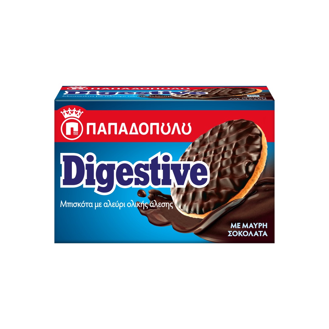 ΠΑΠΑΔΟΠΟΥΛΟΥ DIGESTIVE ΜΕ ΜΑΥΡΗ ΣΟΚΟΛΑΤΑ 200ΓΡ