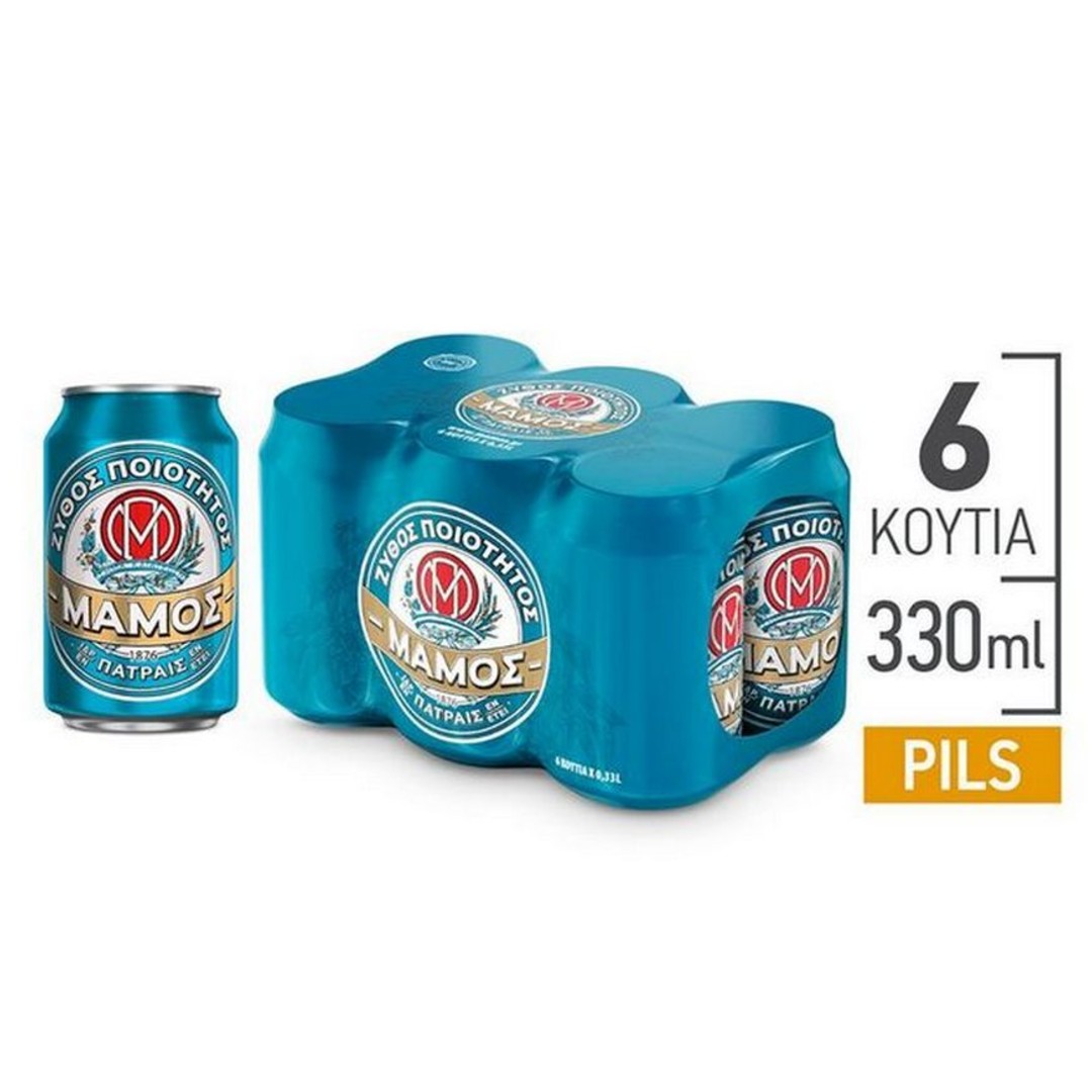 ΜΑΜΟΣ ΜΠΥΡΑ PILSNER  ΚΟΥΤΙ 6*330ML
