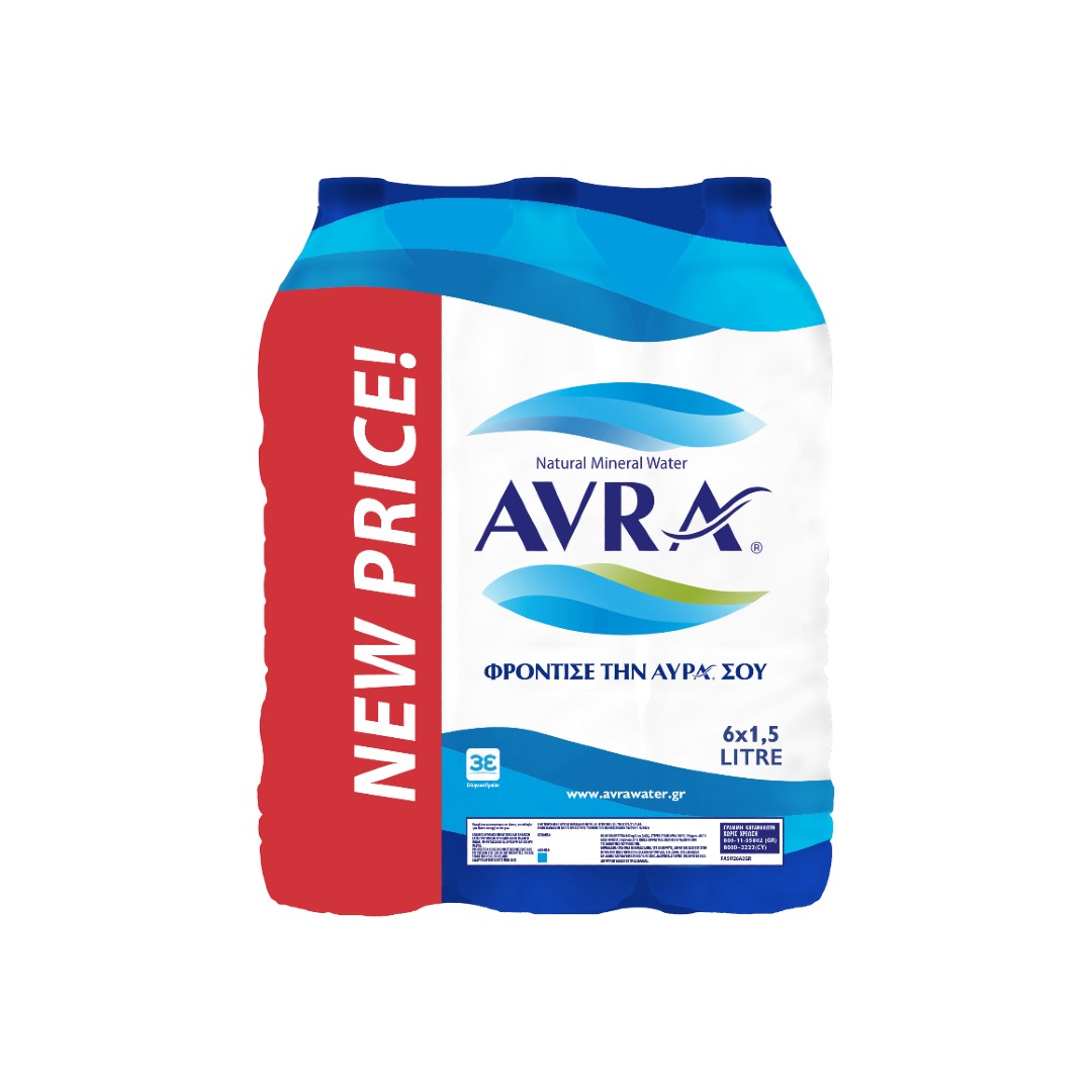 AVRA Φ.ΜΕΤΑΛΛΙΚΟ ΝΕΡΟ    6*1.5L