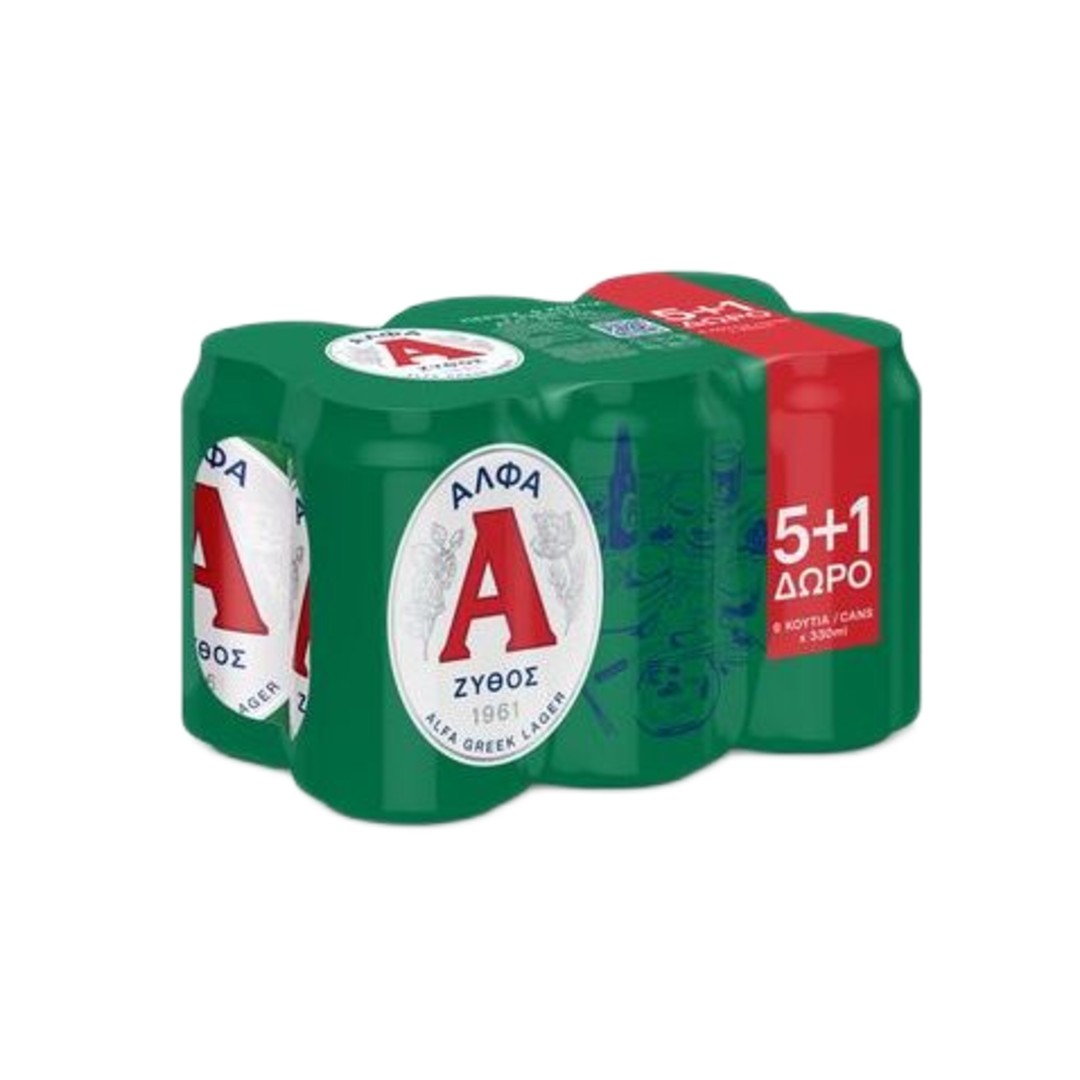 ΑΛΦΑ ΜΠΥΡΑ ΚΟΥΤΙ 6*330ML