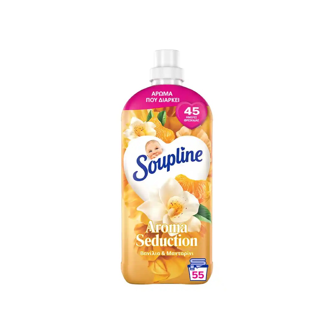 SOUPLINE AROMA ΒΑΝΙΛΙΑ & ΜΑΝΤΑΡΙΝΙ 55ΜΕΖ 1,155L
