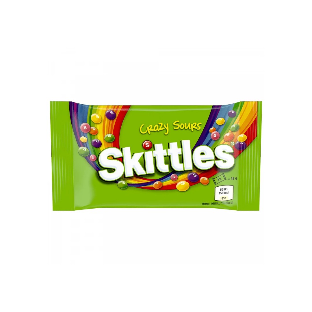 ΚΑΡΑΜΕΛΕΣ SKITTLES SOURS CANDY 38ΓΡ