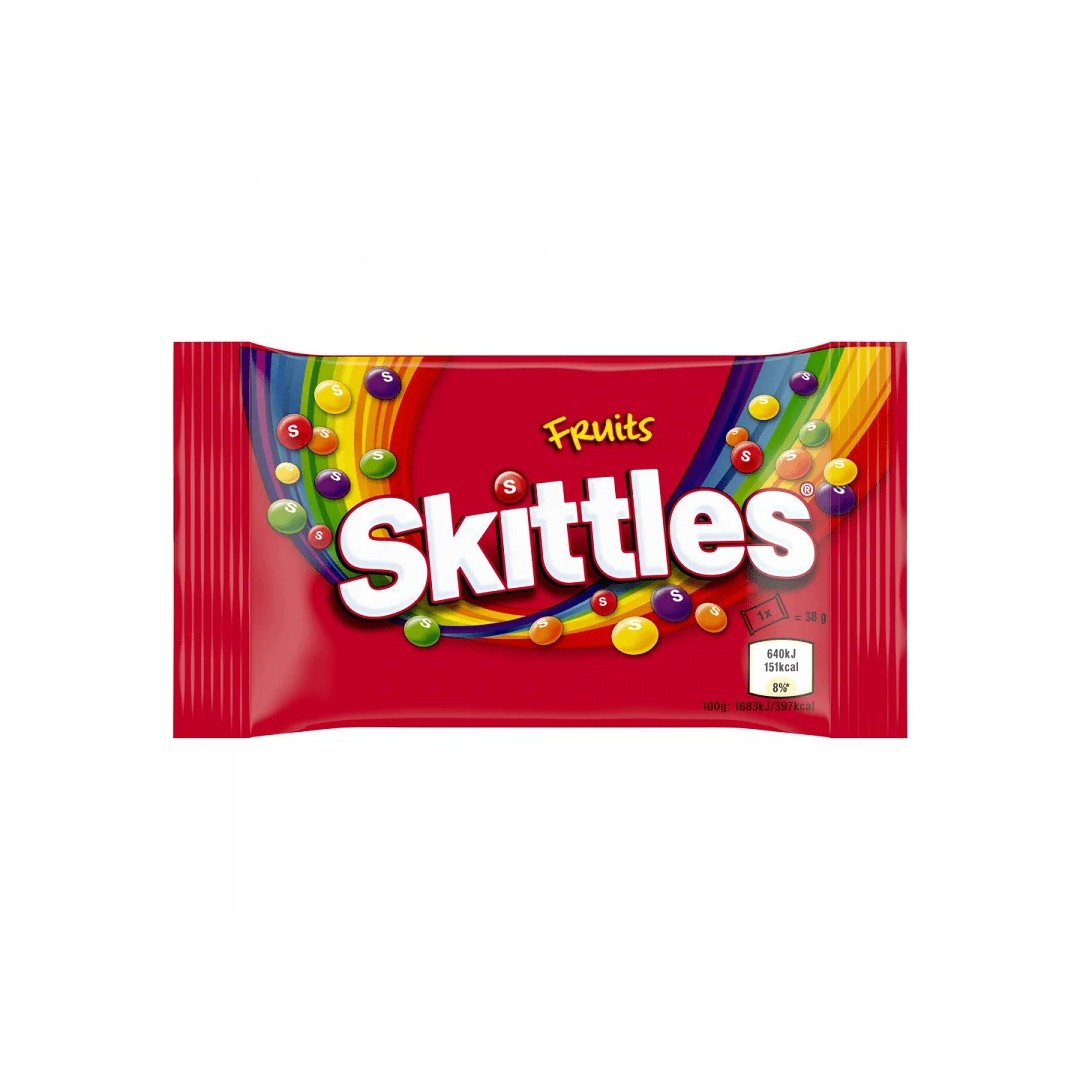 ΚΑΡΑΜΕΛΕΣ SKITTLES FRUIT CANDY 38ΓΡ