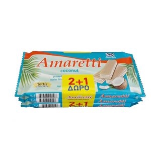 AMARETTI Με Καρύδα (2+1)Δώρο