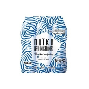ΠΑΪΚΟ ΦΥΣΙΚΟ ΜΕΤΑΛΛΙΚΟ ΝΕΡΟ 6*1.5L (5+1)ΔΩΡΟ