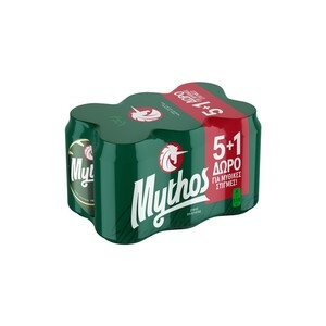 MYTHOS Μπύρα Lager (5+1) Δώρο