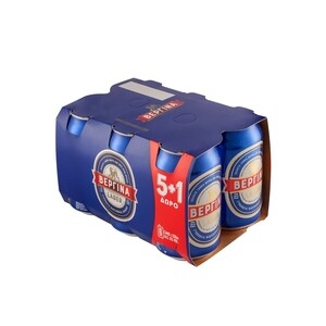 ΒΕΡΓΙΝΑ Μπύρα Lager (5+1) Δώρο