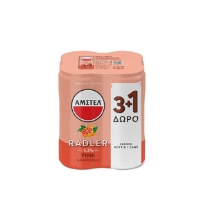 AMSTEL Radler Pink Grapefruit (3+1)Δ