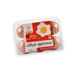 ΛΑΔΑΚΗΣ Αυγά 6άδα Medium