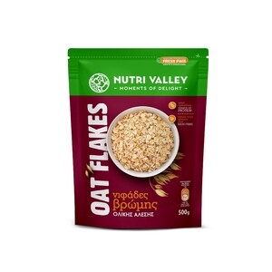 NUTRI VALLEY Νιφάδες Βρώμης Ολικής Άλεσης