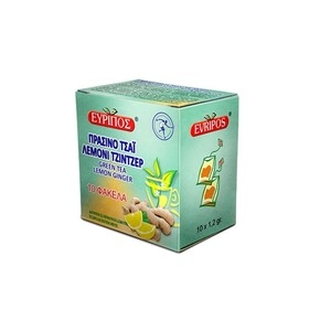 ΕΥΡΙΠΟΣ Πράσινο Τσάι Ginger Lemon
