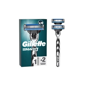 GILLETTE Mach 3 (+ 2 Aντ/κά)