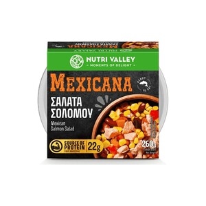 NUTRI VALLEY Σαλάτα Σολομού Mexicana