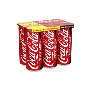 COCA COLA Zero (5+1) Δώρο
