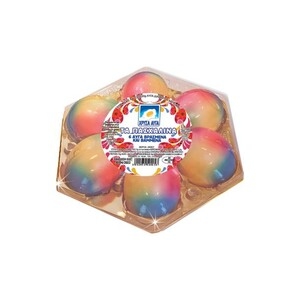 ΧΡΥΣΑ ΑΥΓΑ Βαμμένα Διάφορα Χρώματα 6άδα