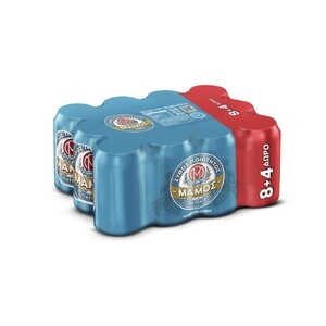 ΜΑΜΟΣ Μπύρα Pilsner (8+4) Δώρο