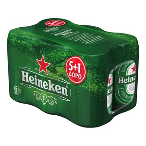 HEINEKEN Μπύρα Lager (5+1) Δώρο