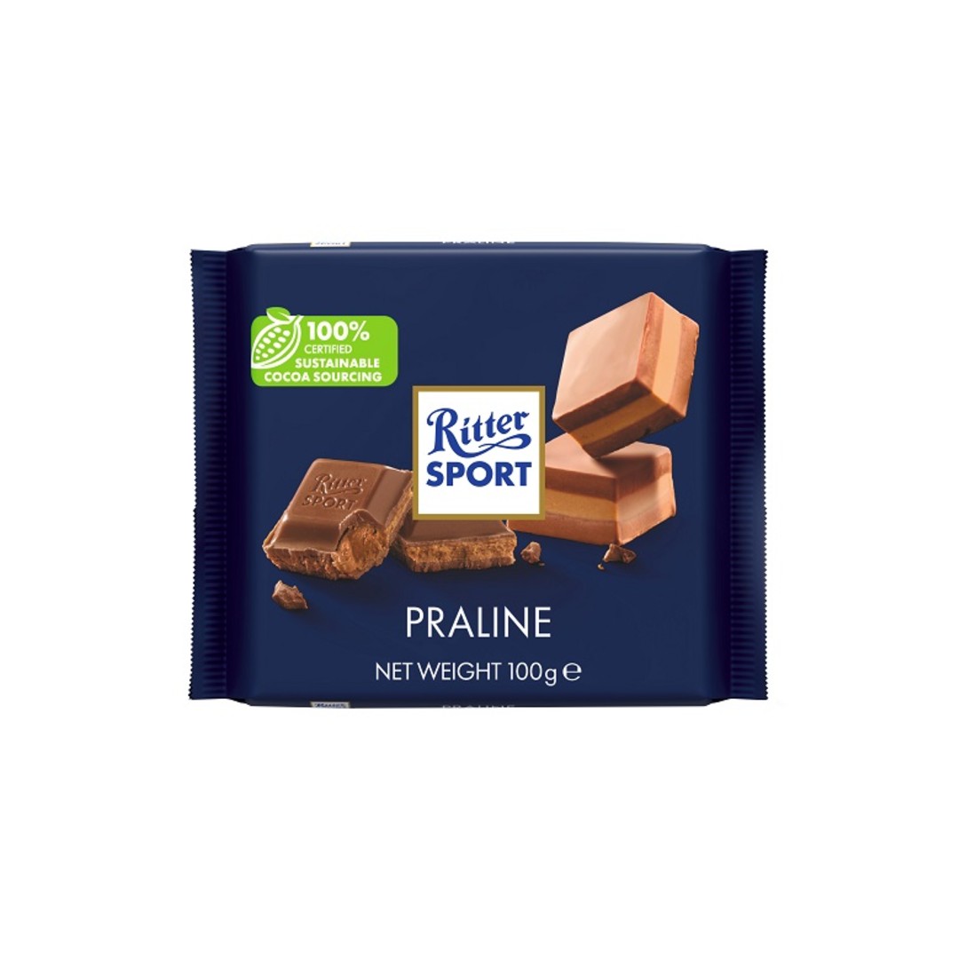 RITTER SPORT ΣΟΚ.ΓΑΛΑΚΤΟΣ ΠΡΑΛΙΝΑ 100ΓΡ