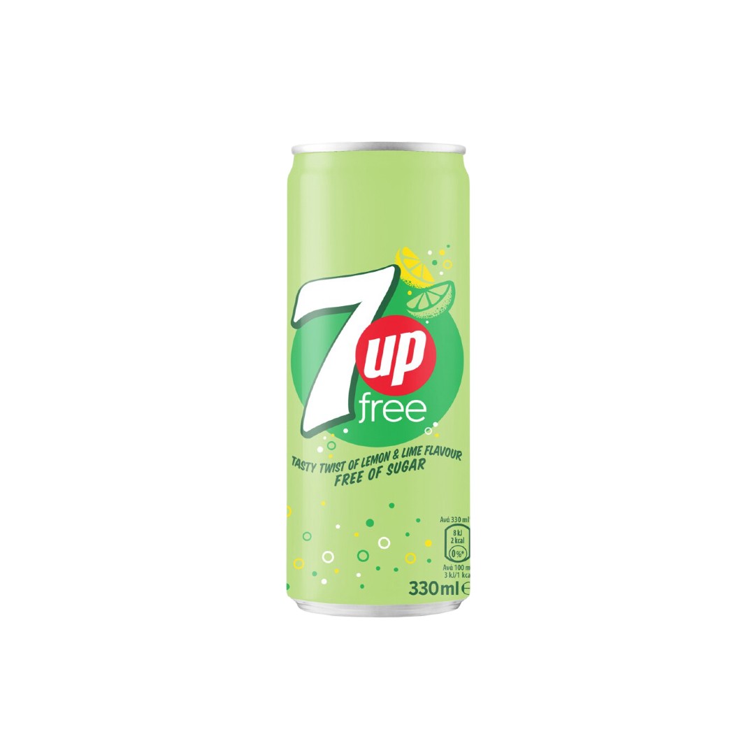 7UP ZERO FREE SLEEK     CAN ΚΟΥΤΙ 330ML