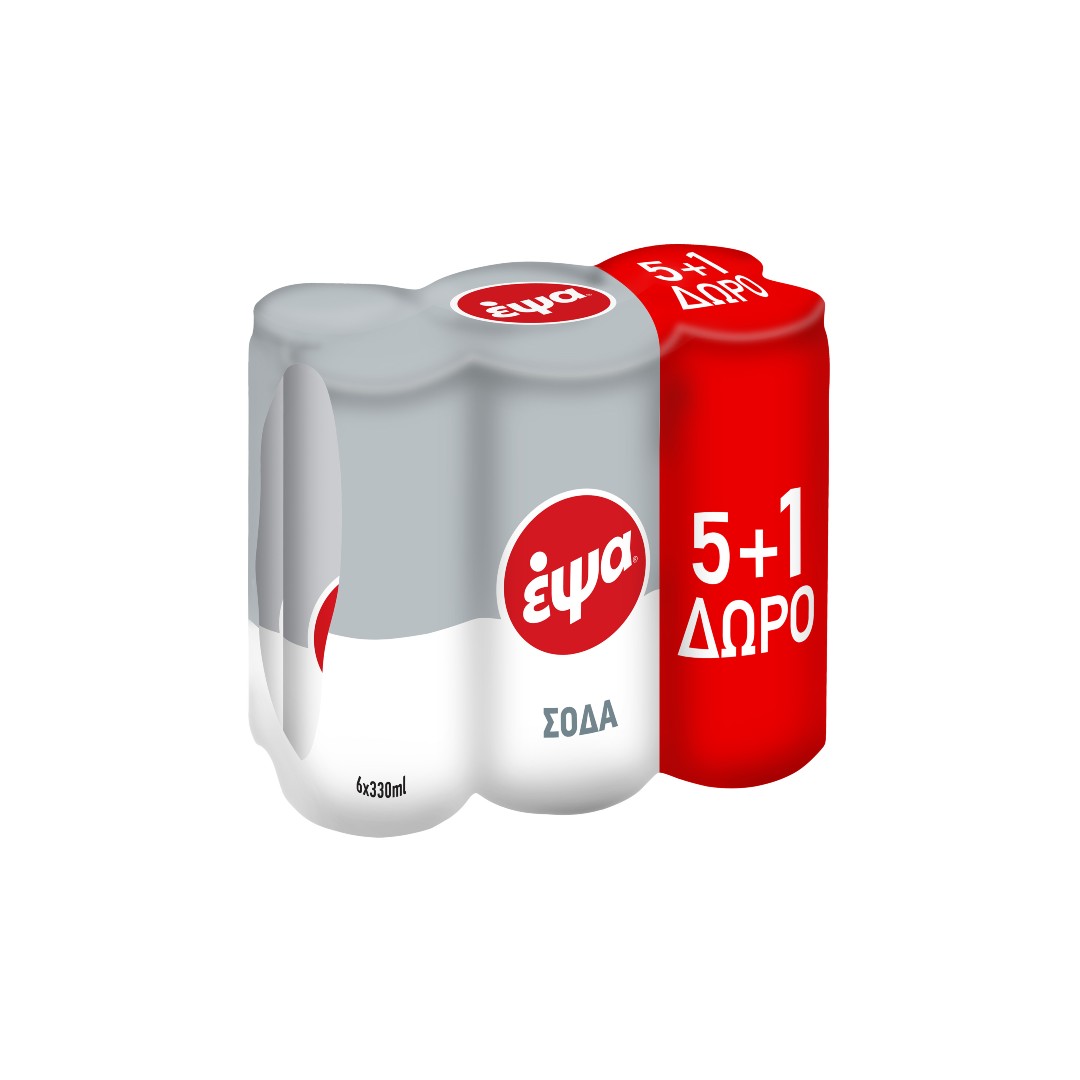 ΕΨΑ ΣΟΔΑ ΚΟΥΤΙ 6*330ML (5+1)Δ