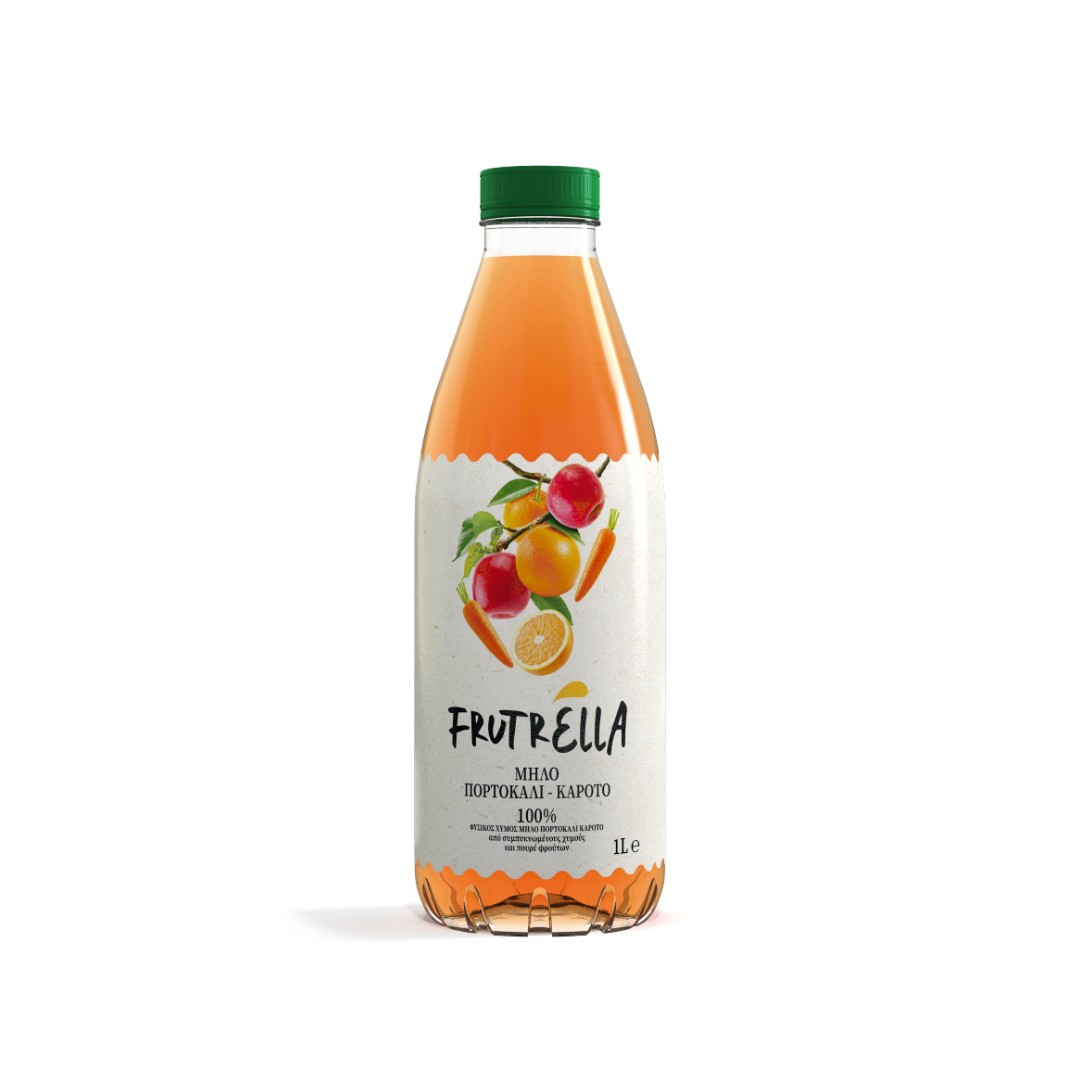 FRUTRELLA ΧΥΜΟΣ ΠΟΡΤΟΚ.-ΚΑΡΟΤΟ-ΜΗΛΟ 1L